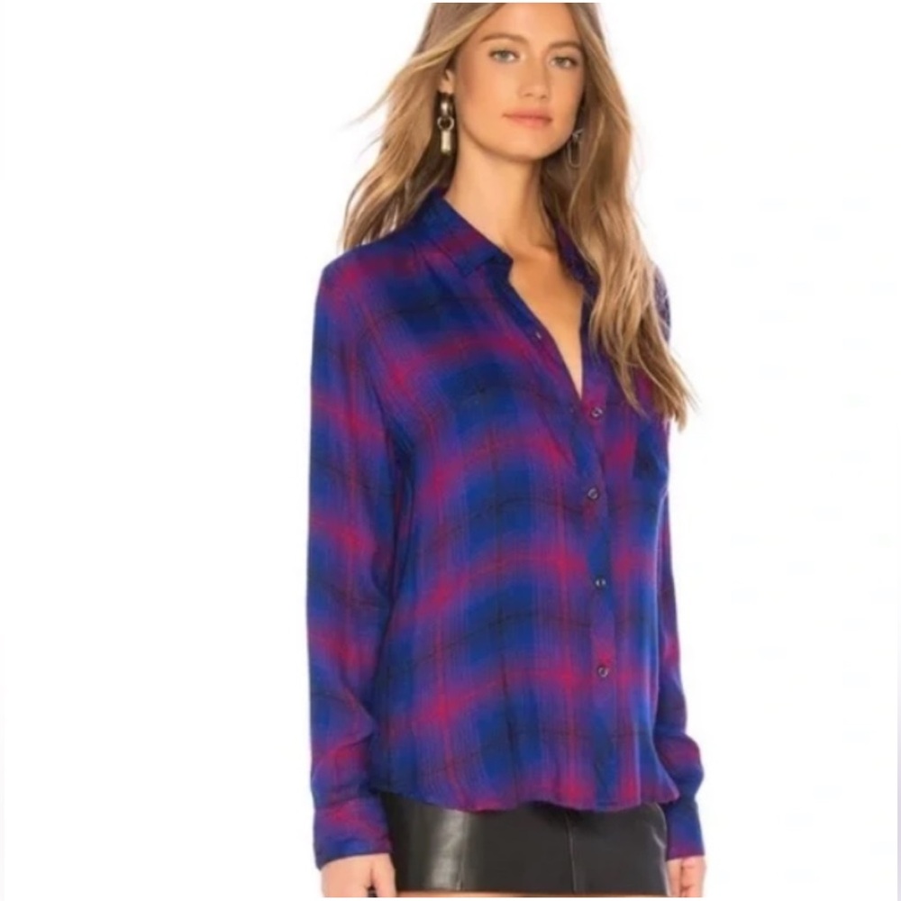 Rails Hunter Button Down Plaid Shirt Size S